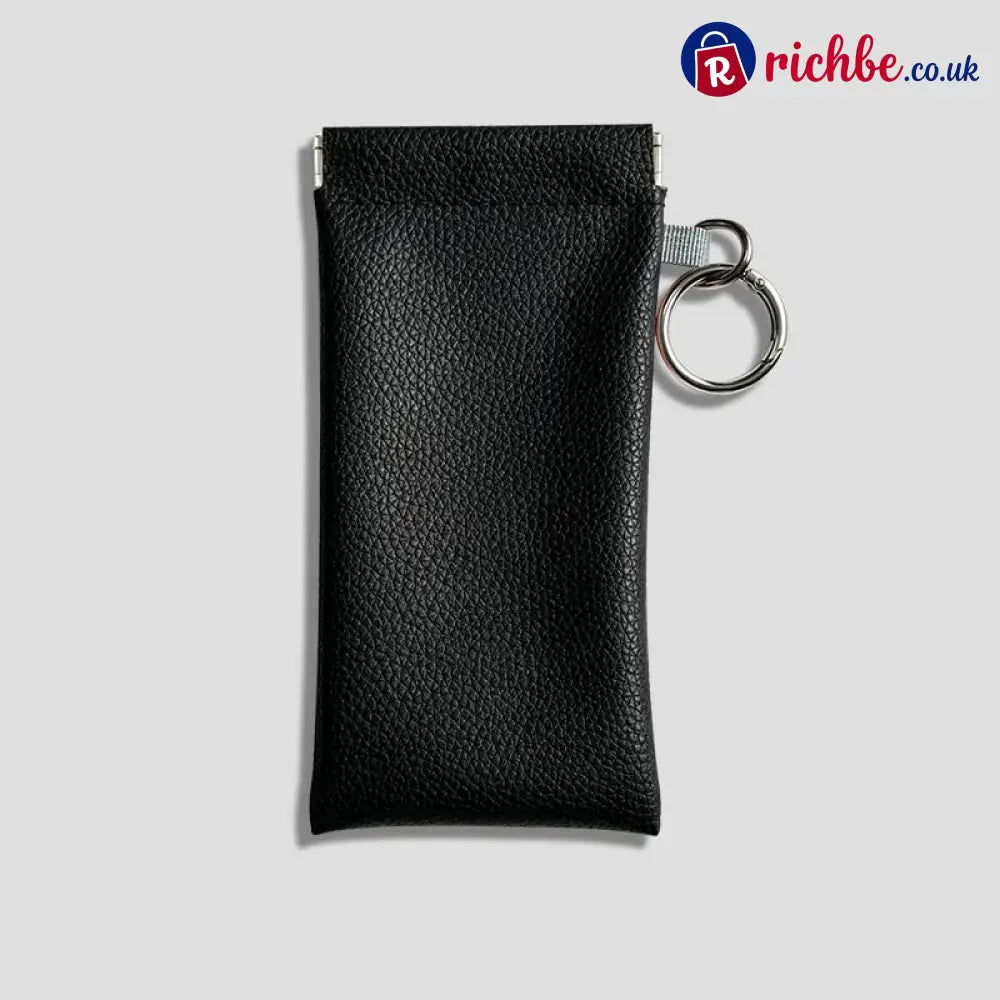 🏆75K+ SOLD!🕶️Soft PU Leather Sunglasses Pouch Elastic Opening Eyeglasses Bag