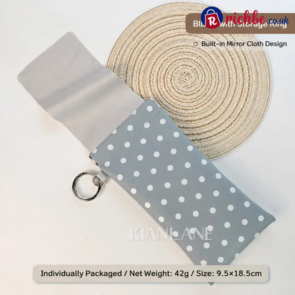 🏆75K+ SOLD!🕶️Soft PU Leather Sunglasses Pouch Elastic Opening Eyeglasses Bag