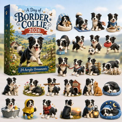⏰Limited Stock 49% OFF🔥🎄CHRISTMAS KICKOFF 40% OFF – A Day of Border Collie Advent Calendar 2026| Blind Box Christmas Gift for Border Collie Lovers