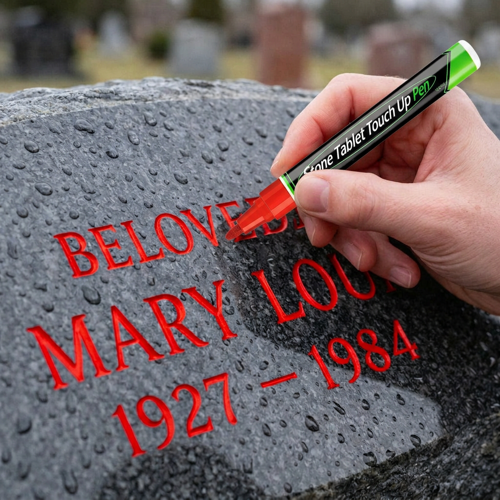 🐦Golden Tombstone Marker Pen for Restoring Faded Grave Inscriptions（2 PCS）