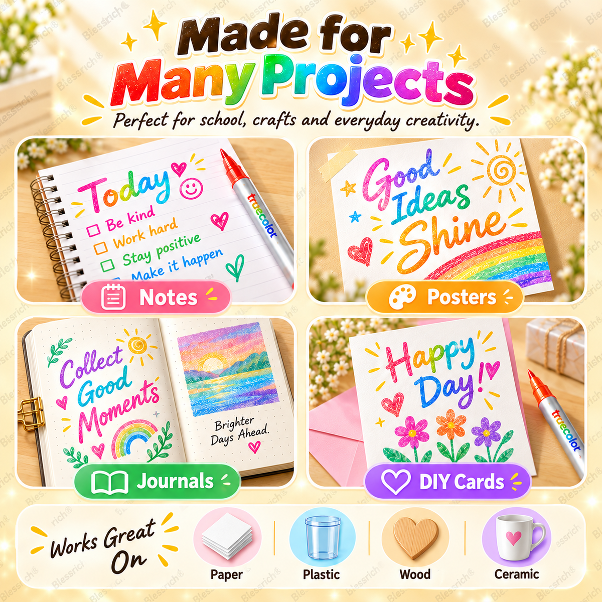 Magic Glitter Outline Markers – Double-Ended Dual-Color Art Pens