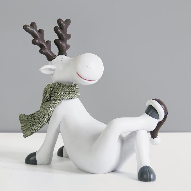 Trendy and Creative Reindeer Crafts for New Home Living Room Tv Cabinet Flower Stand Display Cabinet Decorations Small Ornaments