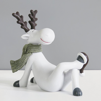 Trendy and Creative Reindeer Crafts for New Home Living Room Tv Cabinet Flower Stand Display Cabinet Decorations Small Ornaments