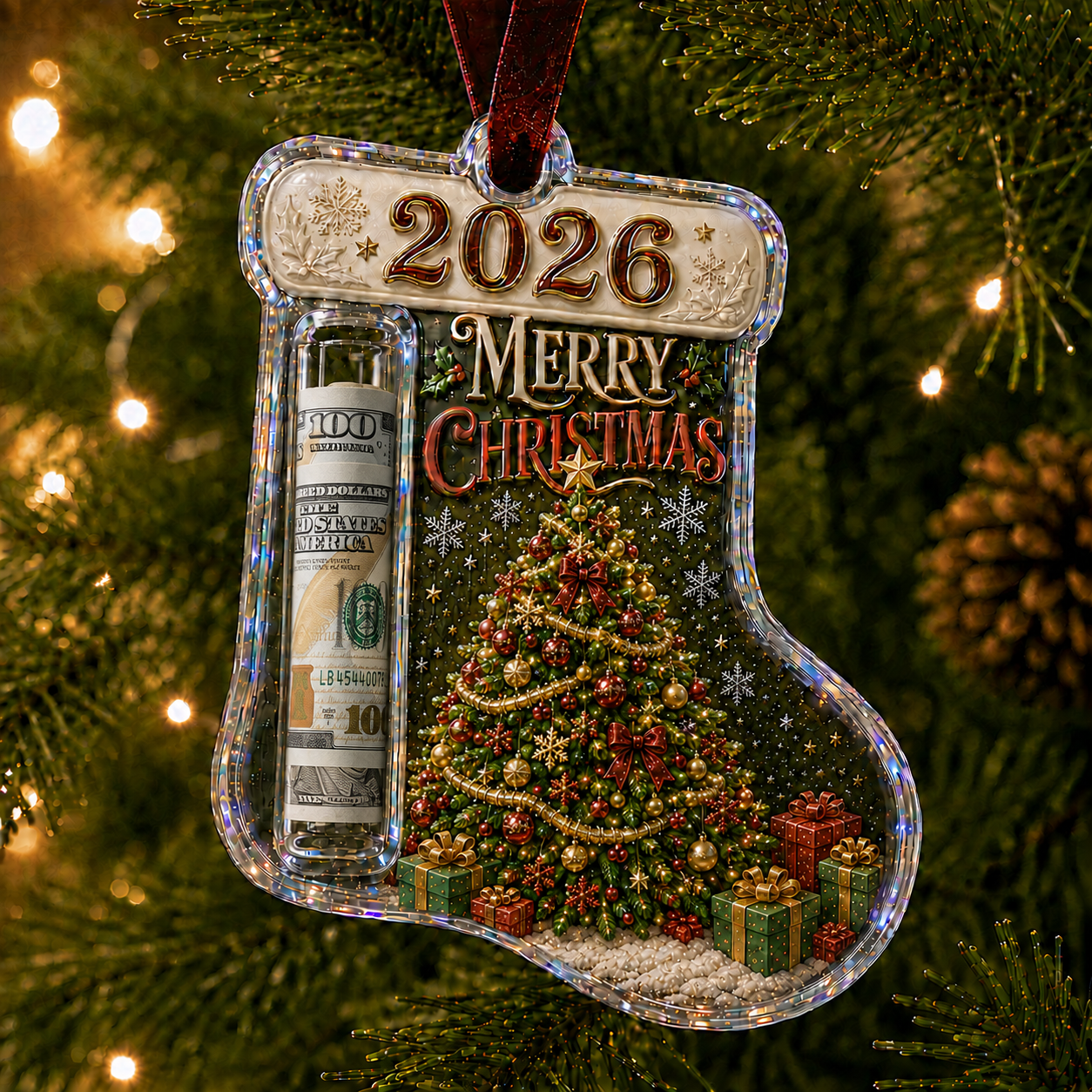 🎅 2026 Christmas Gift 49% Off--Cash Clip Christmas Tree Ornament