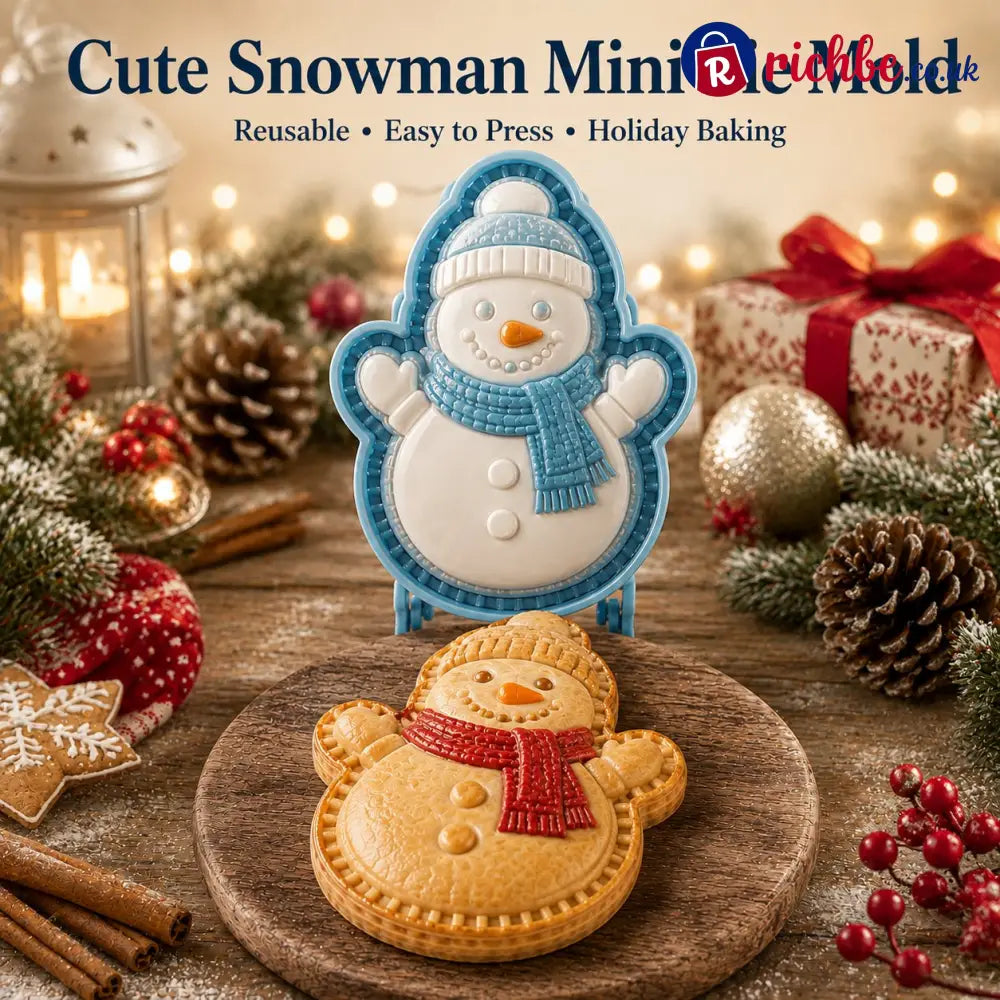 🎄8-Design Christmas Mini Pie Mold Collection| Reusable Embossed Molds