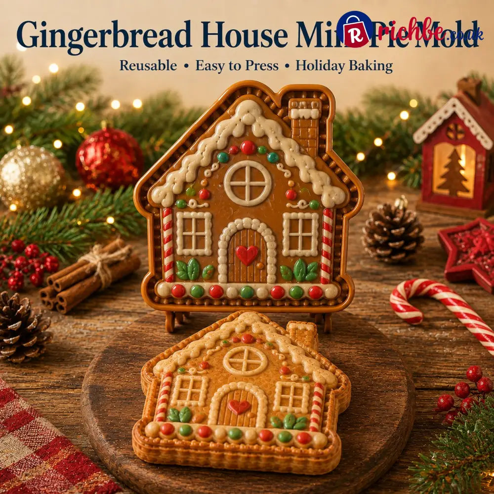 🎄8-Design Christmas Mini Pie Mold Collection| Reusable Embossed Molds