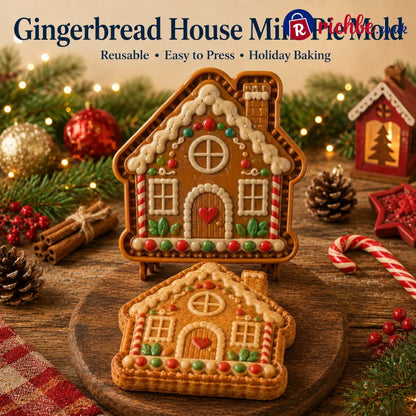 🎄8-Design Christmas Mini Pie Mold Collection| Reusable Embossed Molds