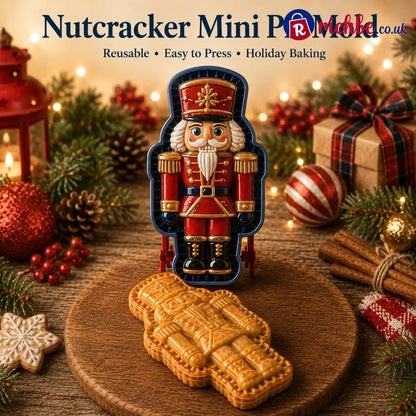 🎄8-Design Christmas Mini Pie Mold Collection| Reusable Embossed Molds