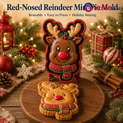 🎄8-Design Christmas Mini Pie Mold Collection| Reusable Embossed Molds