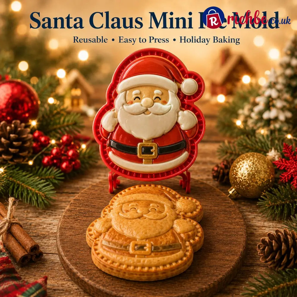 🎄8-Design Christmas Mini Pie Mold Collection| Reusable Embossed Molds