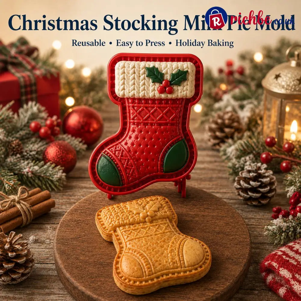 🎄8-Design Christmas Mini Pie Mold Collection| Reusable Embossed Molds