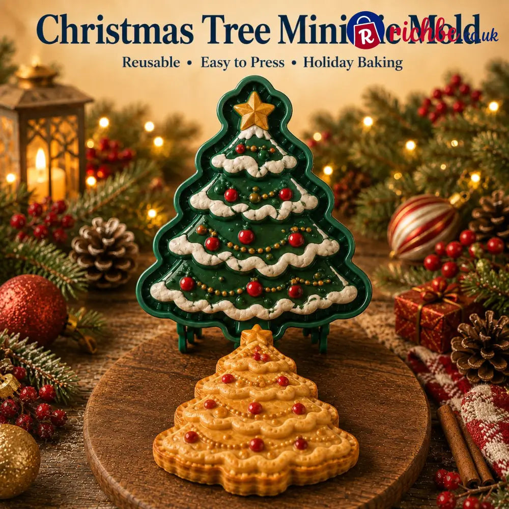 🎄8-Design Christmas Mini Pie Mold Collection| Reusable Embossed Molds