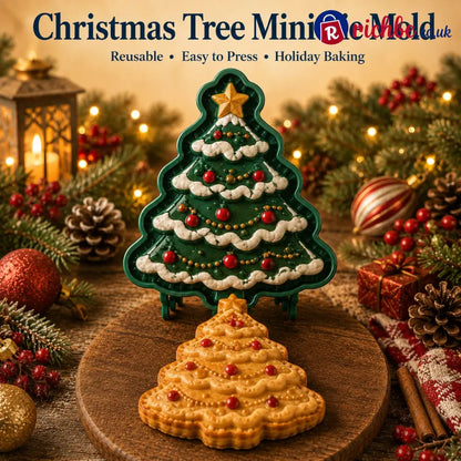 🎄8-Design Christmas Mini Pie Mold Collection| Reusable Embossed Molds