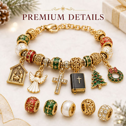🎅 2026 Christmas Gift 49% Off--🎄24-Day Christian Christmas Charm Bracelet Advent Calendar