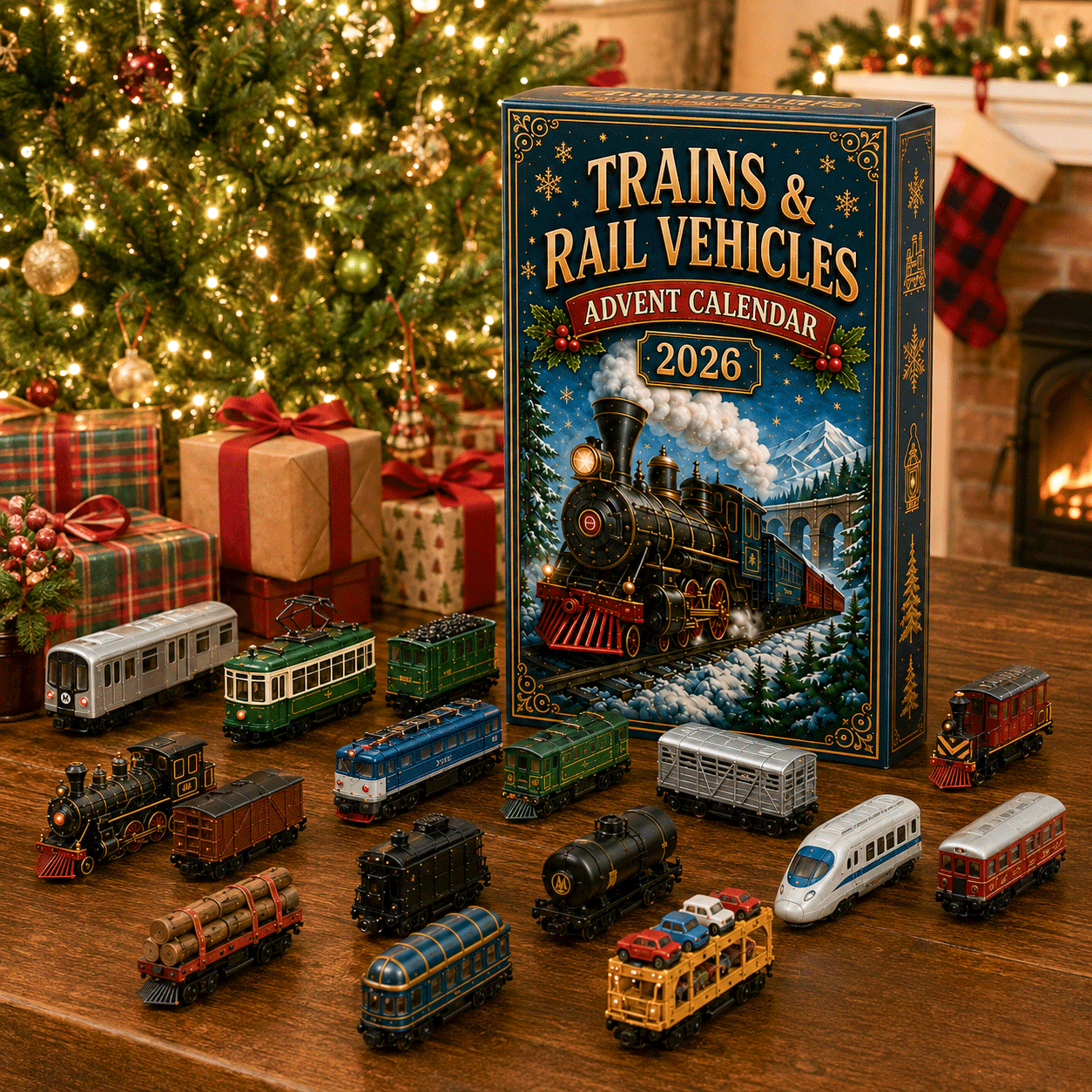 Trains & Rail Vehicles Advent Calendar 2026 – 24 Railway Surprises