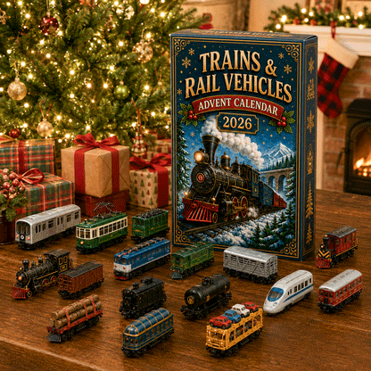 Trains & Rail Vehicles Advent Calendar 2026 – 24 Railway Surprises