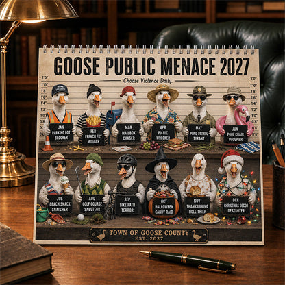 🦝🚨 Raccoon Crime Syndicate 2027 Calendar – 12 Months of Trash, Trouble & Tiny Criminals 😂