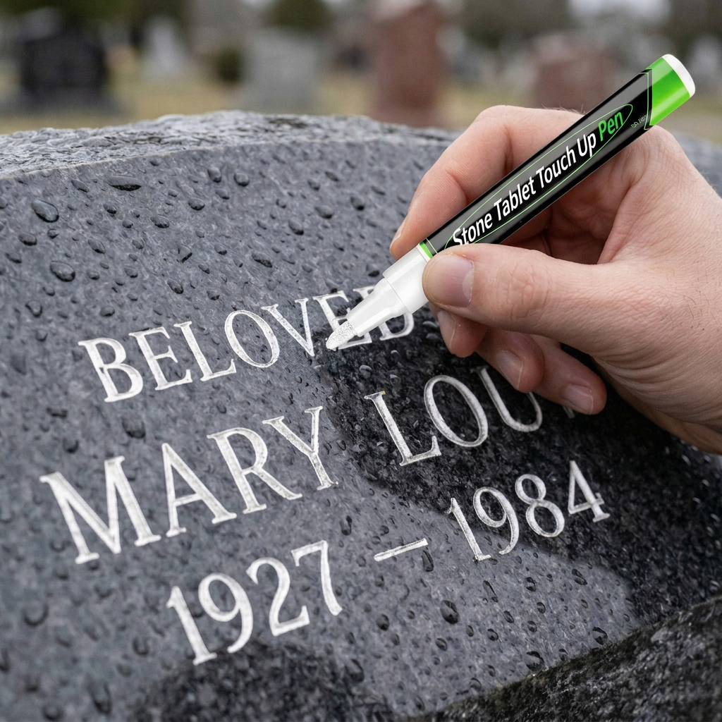 🐦Golden Tombstone Marker Pen for Restoring Faded Grave Inscriptions（2 PCS）