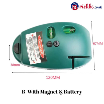 90 Degree Right Angle Infrared Laser Level - Green / A-Without Magnet & Battery - Hot Sale