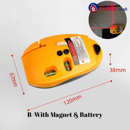 90 Degree Right Angle Infrared Laser Level - Yellow / A-Without Magnet & Battery - Hot Sale