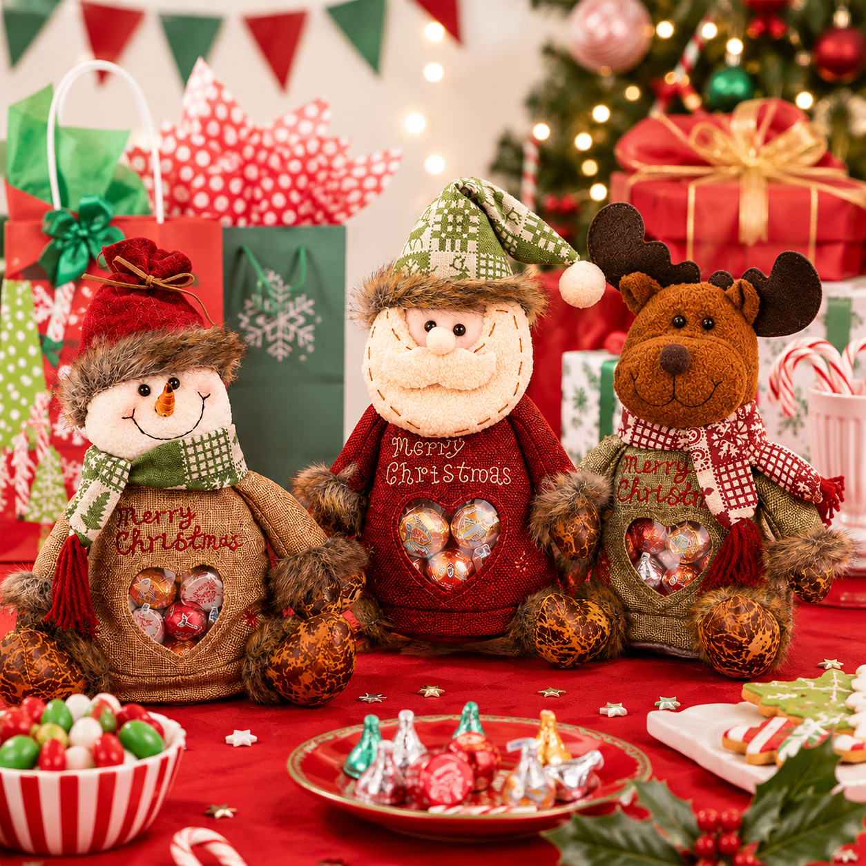 🎉🎅Christmas Gift Bags Zipper Design🎁