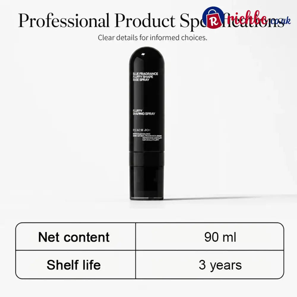 90ml Fluffy Hair Shaping Spray Long Lasting Volumizing Mist with Peach Fragrance - 90ML