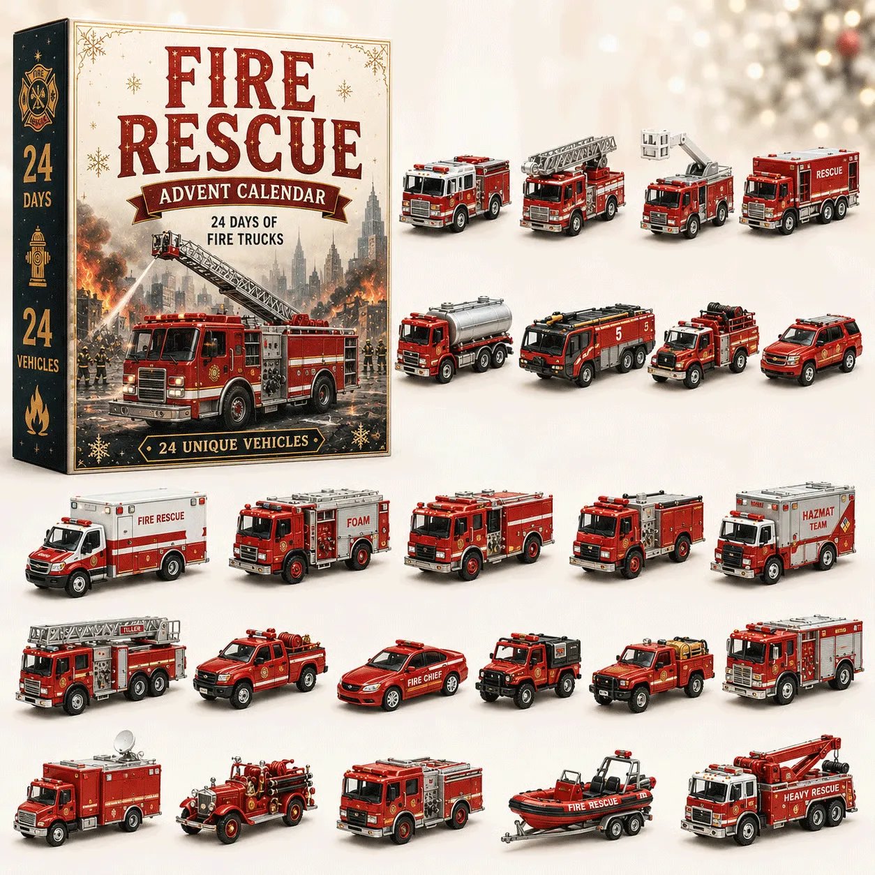 🚚 🎁Build the Fleet Collection 24-Day Vehicle Advent Calendar Series | ✨A New Adventure Every Morning