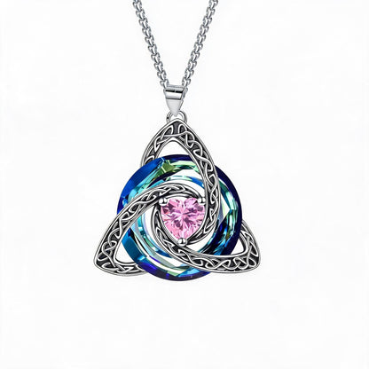 Birthstone Celtic Trinity Knot Necklace ✨
