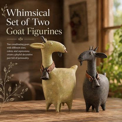 🐾Whimsical Farmhouse Goat Figurines