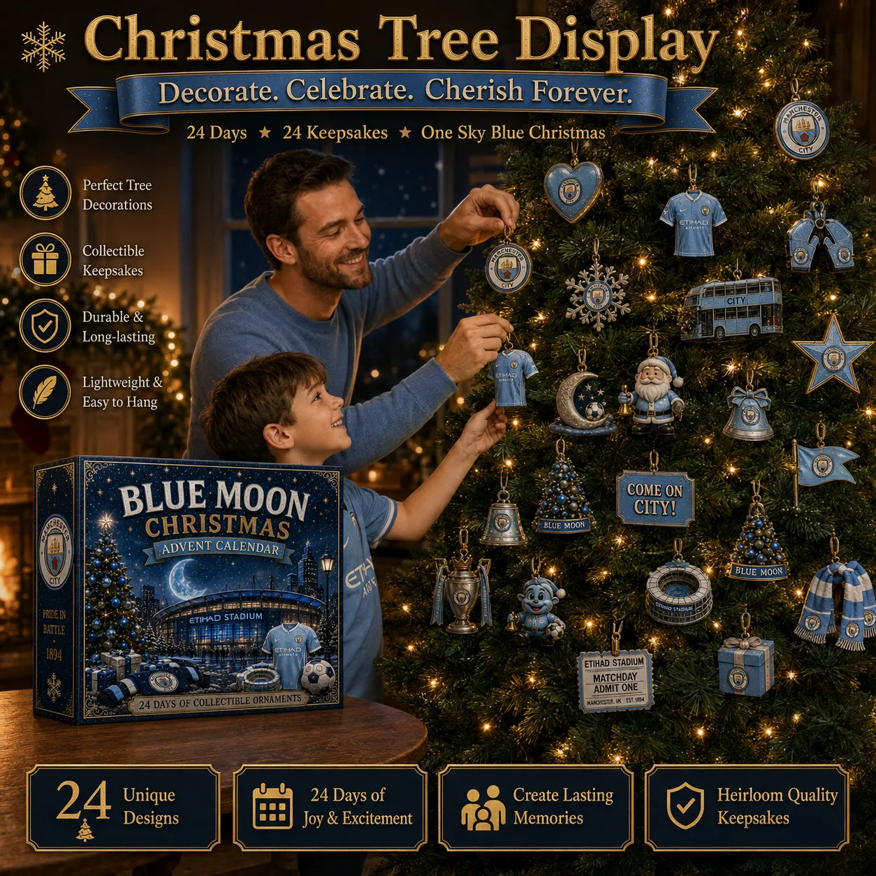 🎄 Blue Moon Football Christmas Advent Calendar