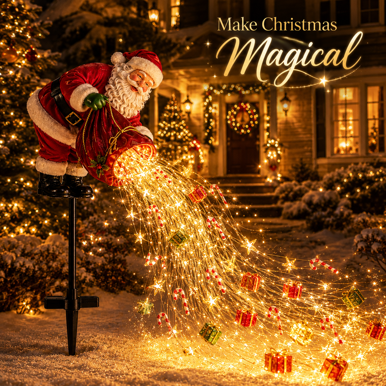🎁48% OFF🎁 Santa’s Magic Pour™ – Flowing LED Christmas Garden Light