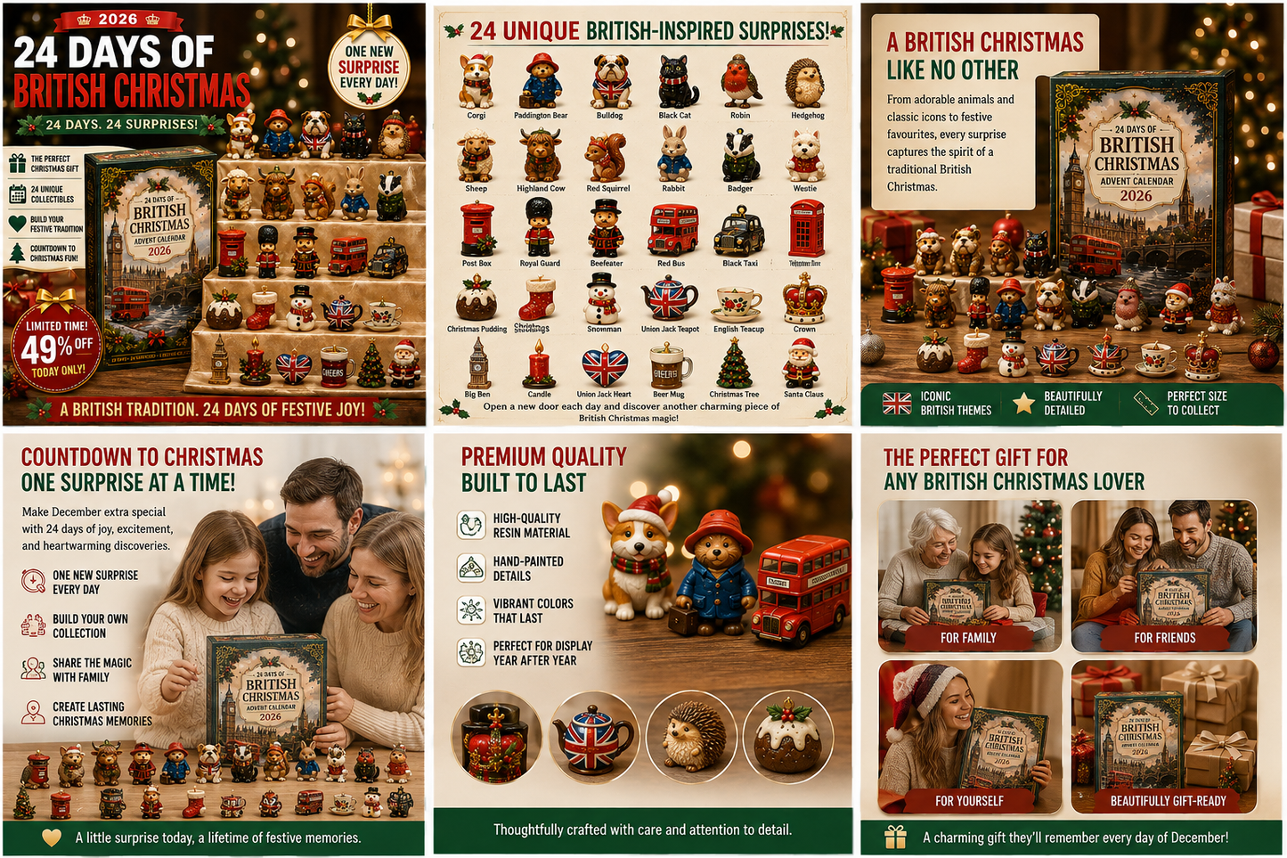 🎄2026 British Christmas Advent Calendar – 24 Days of Iconic British Surprises