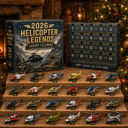 🚁2026 Helicopter Legends Advent Calendar – 24 Days of Collectible Helicopter Surprises