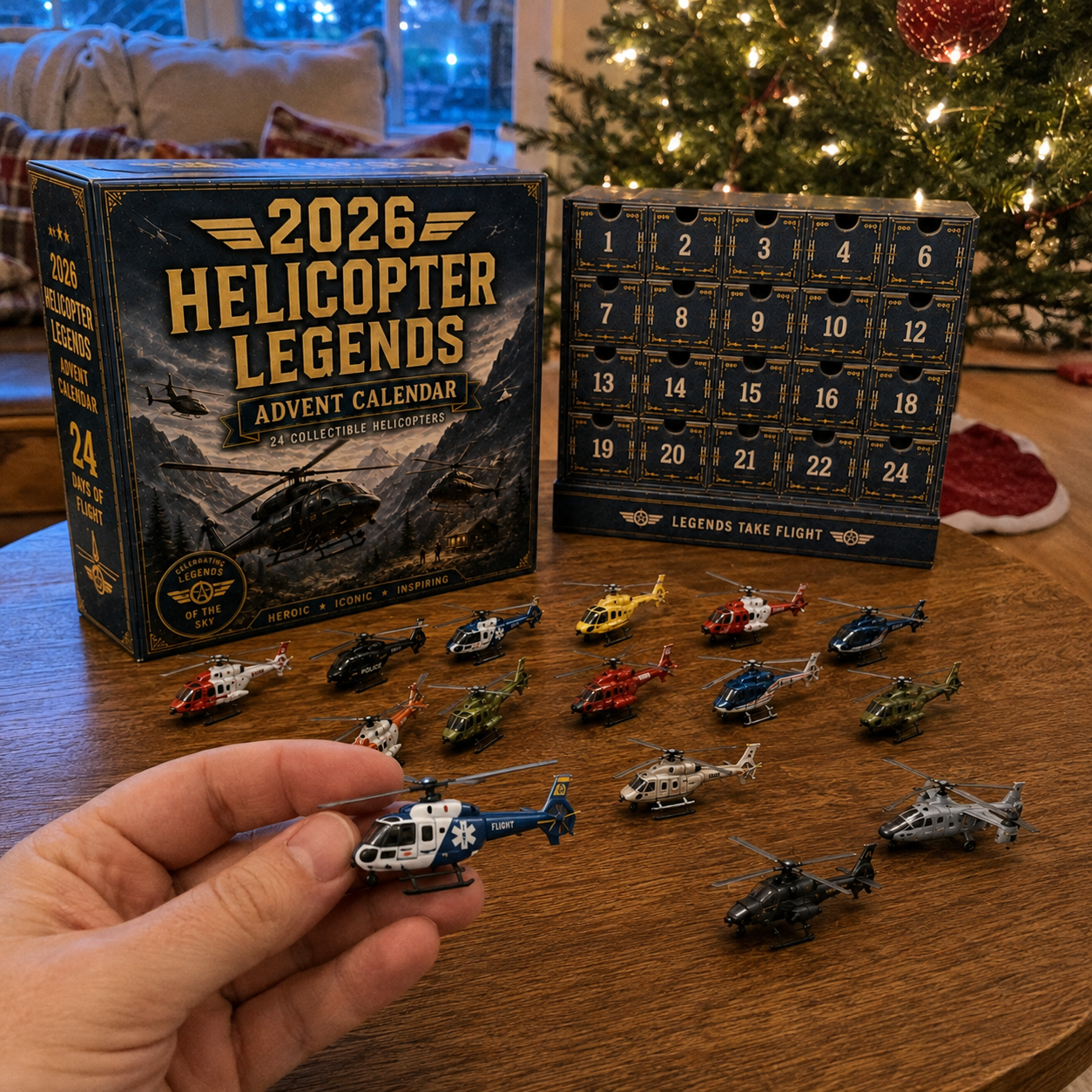 🚁2026 Helicopter Legends Advent Calendar – 24 Days of Collectible Helicopter Surprises