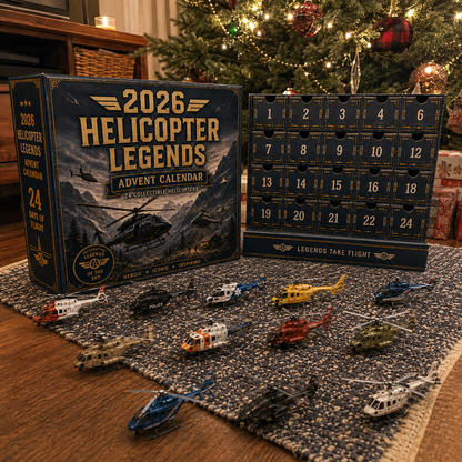 🚁2026 Helicopter Legends Advent Calendar – 24 Days of Collectible Helicopter Surprises