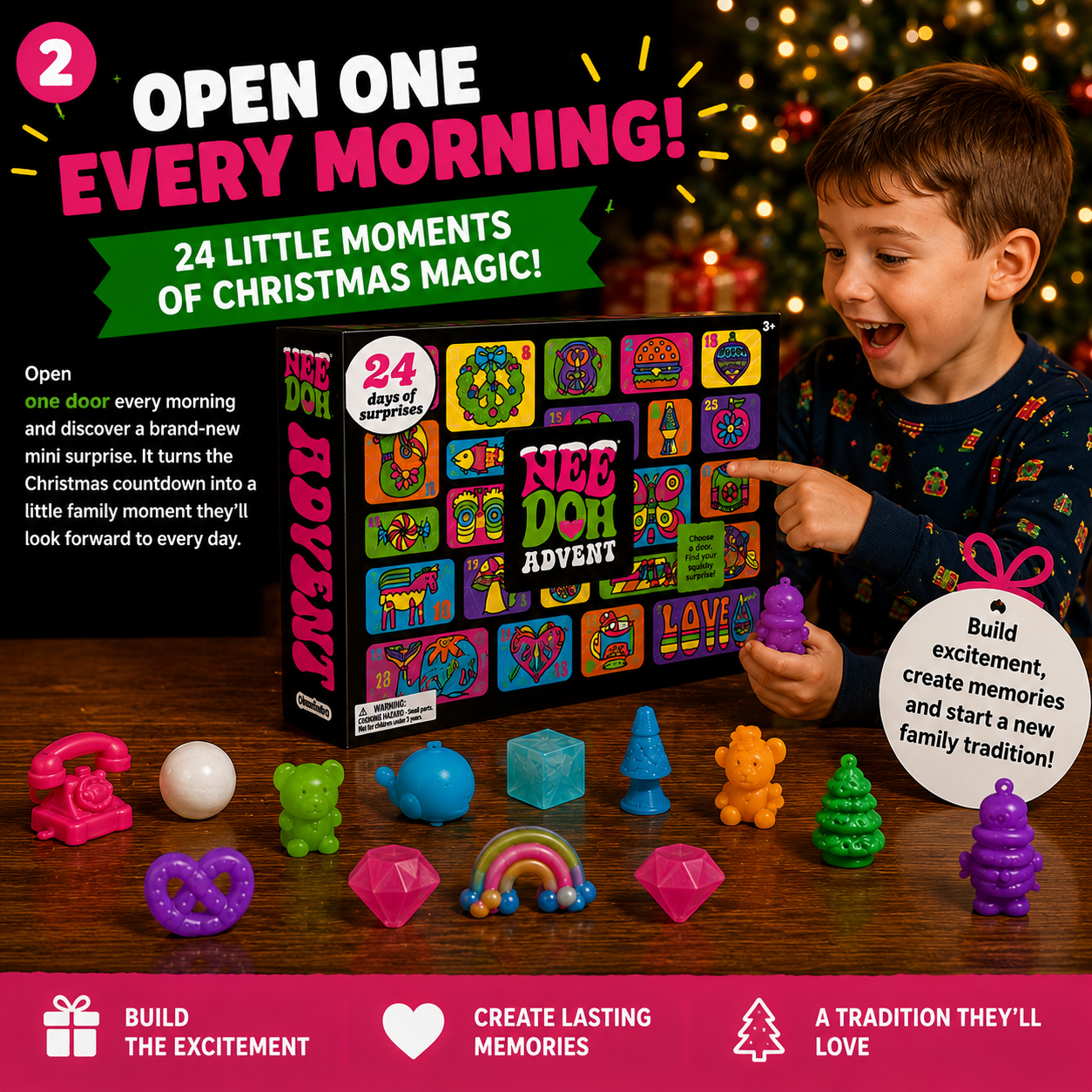 🎄 24 Days of Squishy Surprises Advent Calendar – A New Sensory Surprise Every Day!