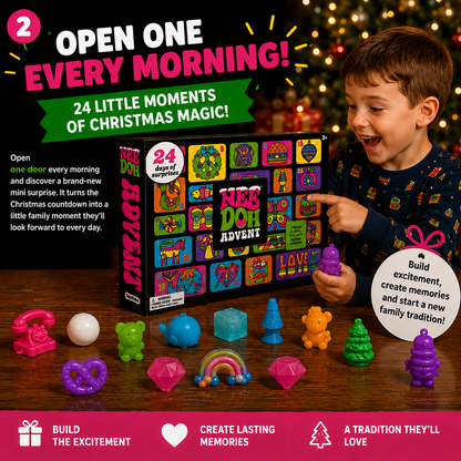🎄 24 Days of Squishy Surprises Advent Calendar – A New Sensory Surprise Every Day!