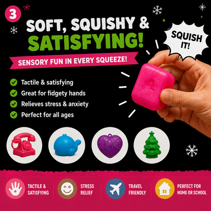 🎄 24 Days of Squishy Surprises Advent Calendar – A New Sensory Surprise Every Day!