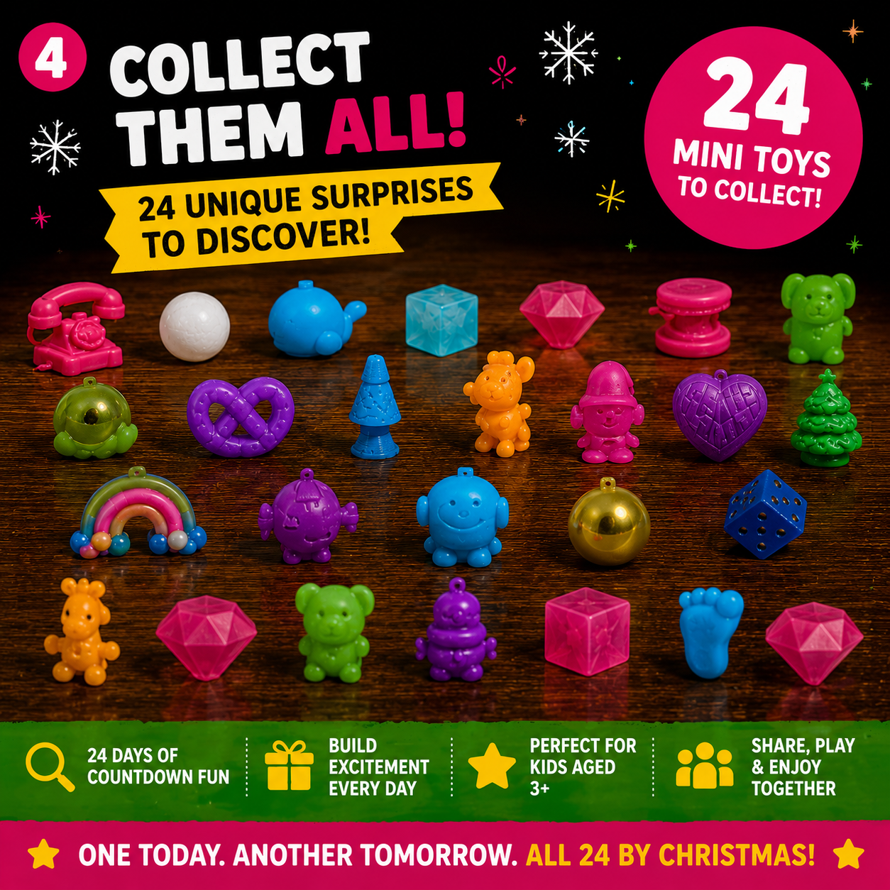 🎄 24 Days of Squishy Surprises Advent Calendar – A New Sensory Surprise Every Day!