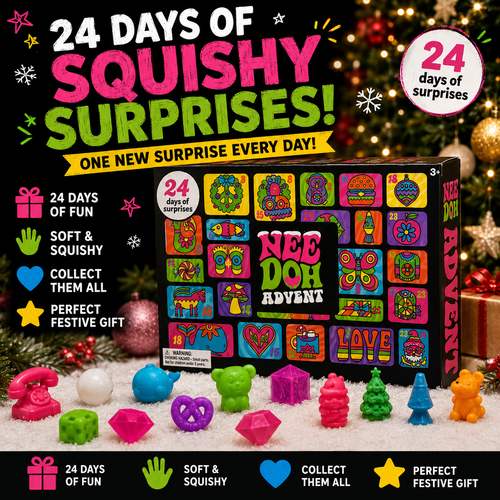 🎄 24 Days of Squishy Surprises Advent Calendar – A New Sensory Surprise Every Day!
