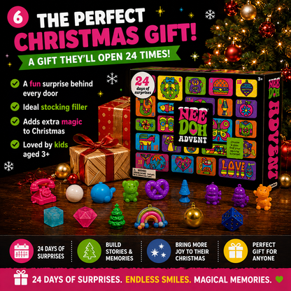 🎄 24 Days of Squishy Surprises Advent Calendar – A New Sensory Surprise Every Day!