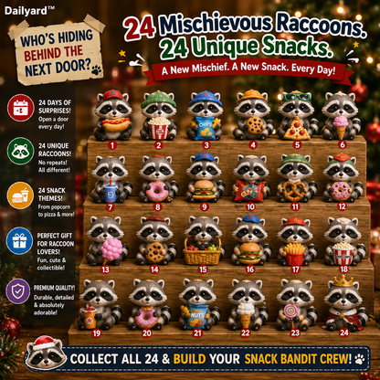 🦝 24 Days of Snack Bandit Raccoons Advent Calendar