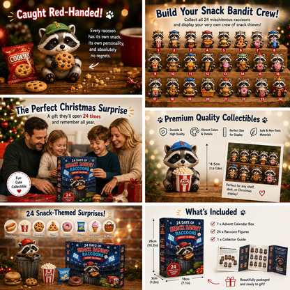 🦝 24 Days of Snack Bandit Raccoons Advent Calendar