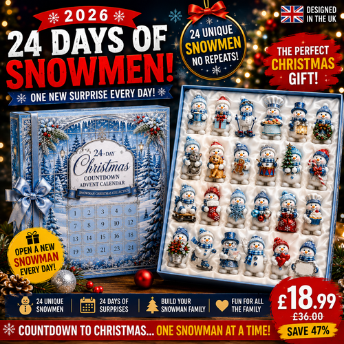 ✨24-Day Christmas Countdown Advent Calendar – Snowman Christmas Series☃️