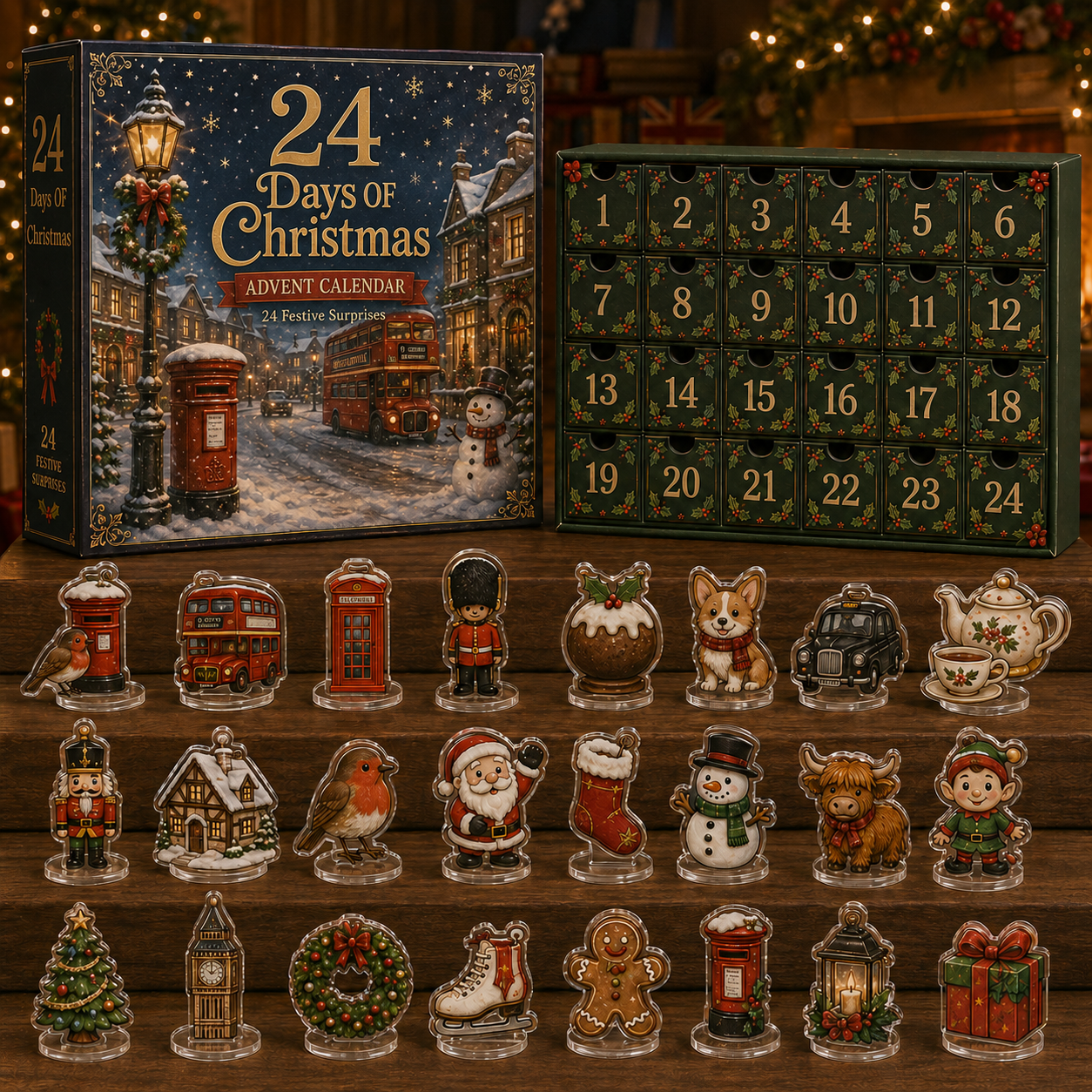 🎄 24 Days of Christmas Advent Calendar 2026 – 24 Festive Collectible Surprises
