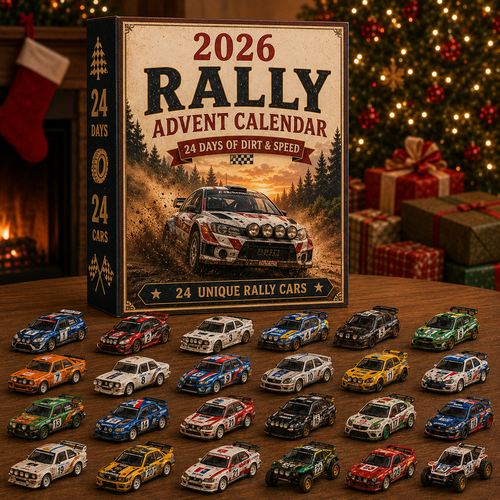 🏎️ 2026 Rally Racing Advent Calendar – 24 Days of Dirt & Speed, 24 Collectible Rally Cars – Christmas Gift for Racing Fans 🎄