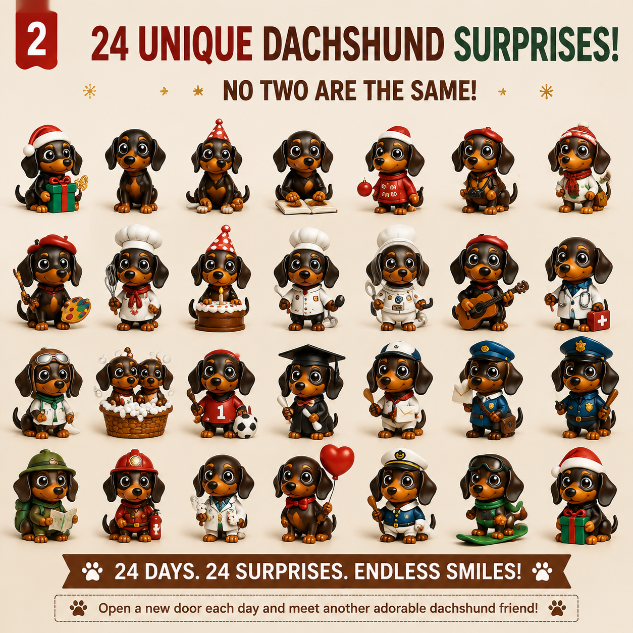 🐾 24 Days of Dachshund Christmas Joy 🎄