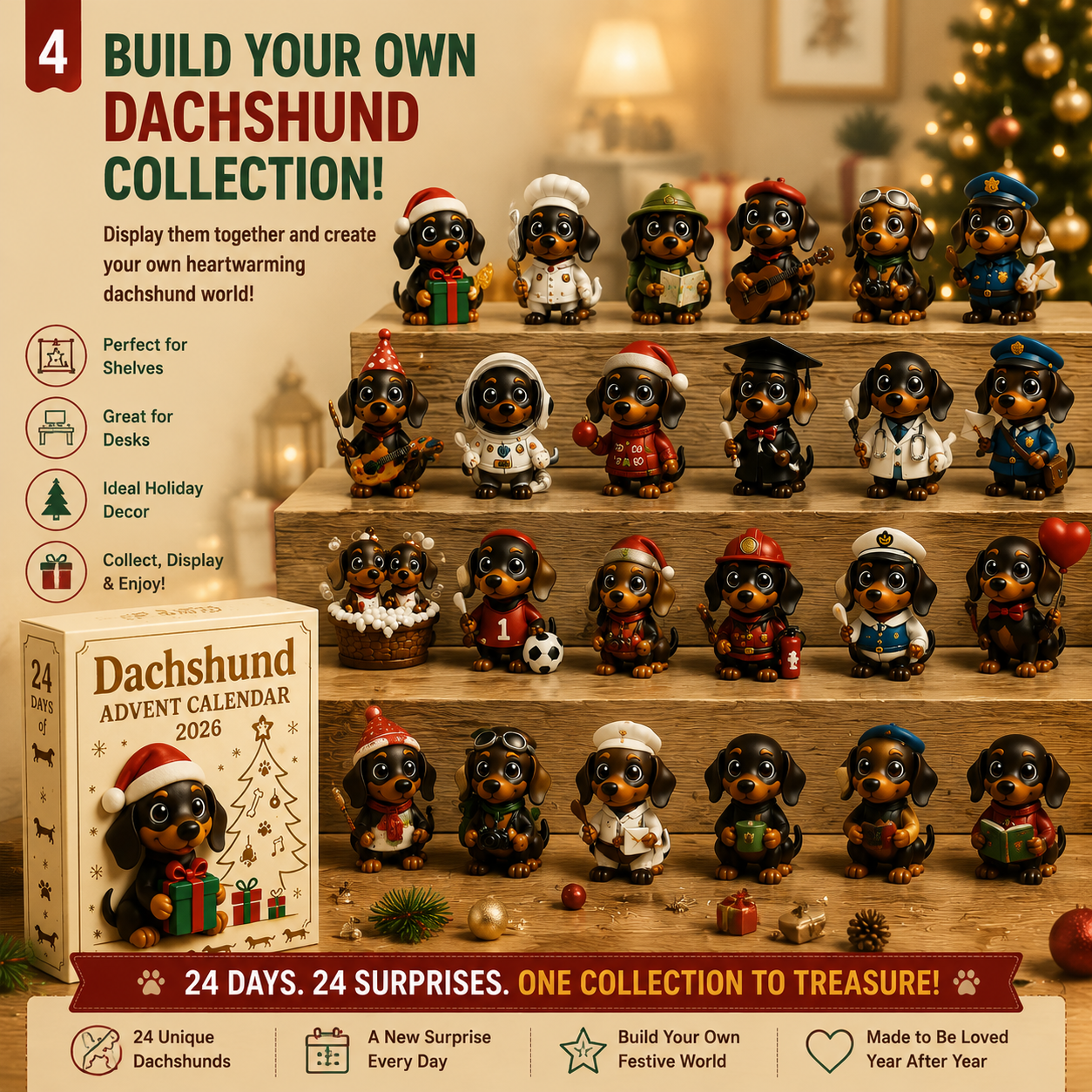 🐾 24 Days of Dachshund Christmas Joy 🎄