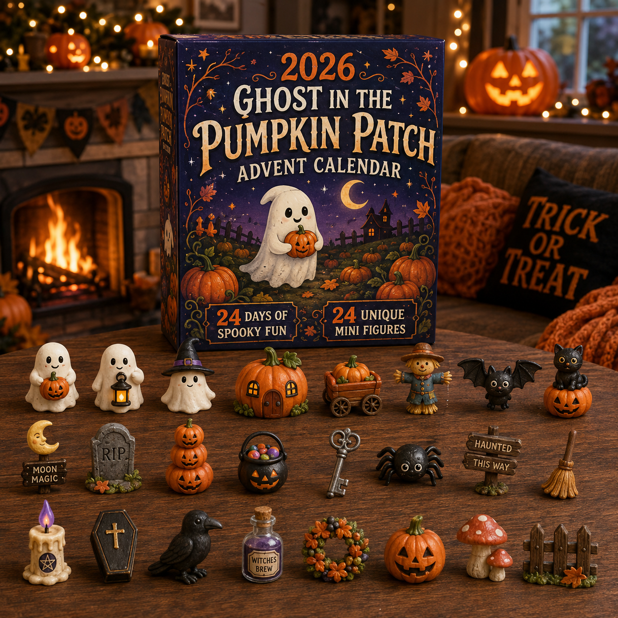 🎃 2026 Ghost in the Pumpkin Patch Halloween Advent Calendar – 24 Days of Spooky Surprises & Haunted Mini Collectibles 🕯️