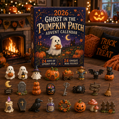 🎃 2026 Ghost in the Pumpkin Patch Halloween Advent Calendar – 24 Days of Spooky Surprises & Haunted Mini Collectibles 🕯️